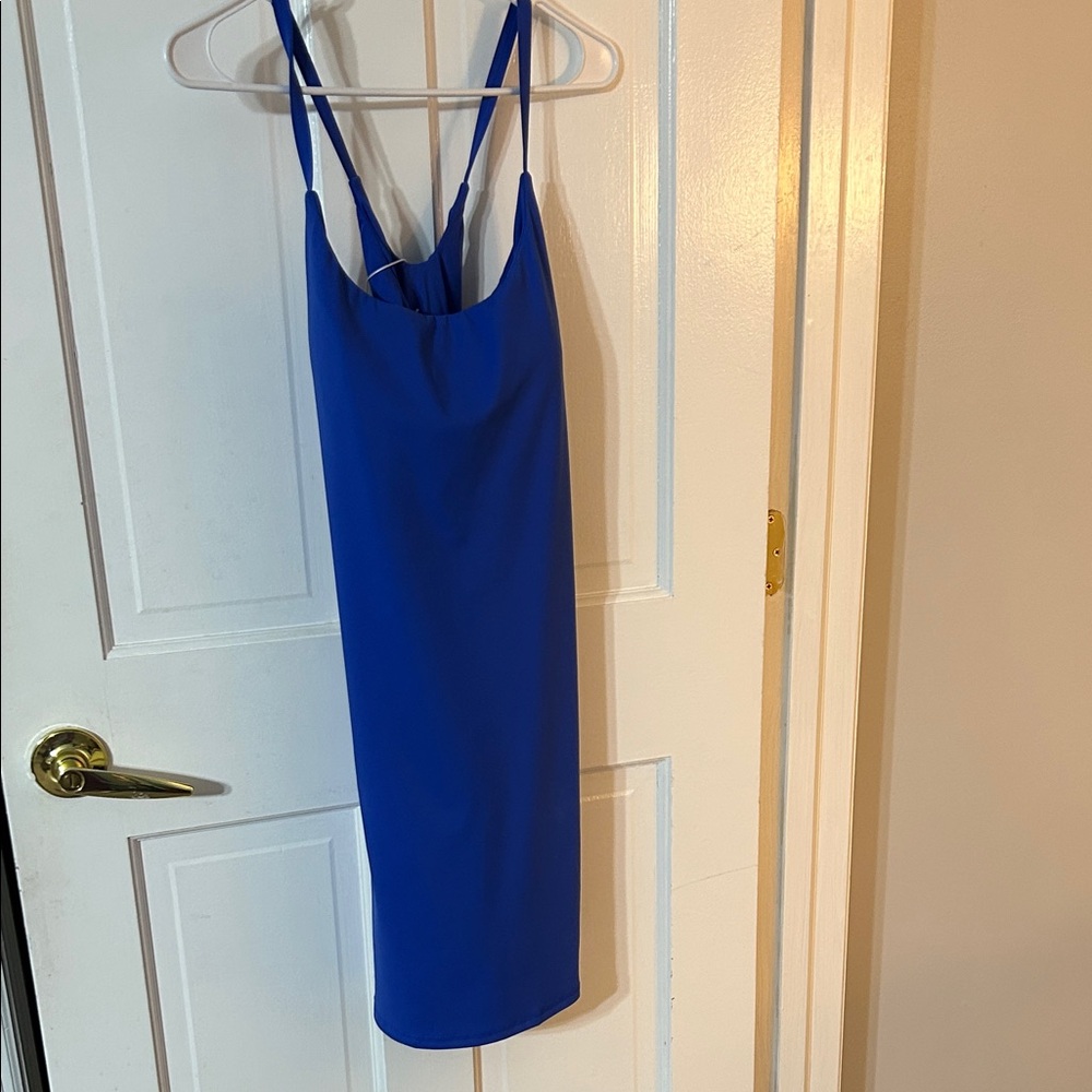HALARA Royal Blue Sleeveless Jumpsuit